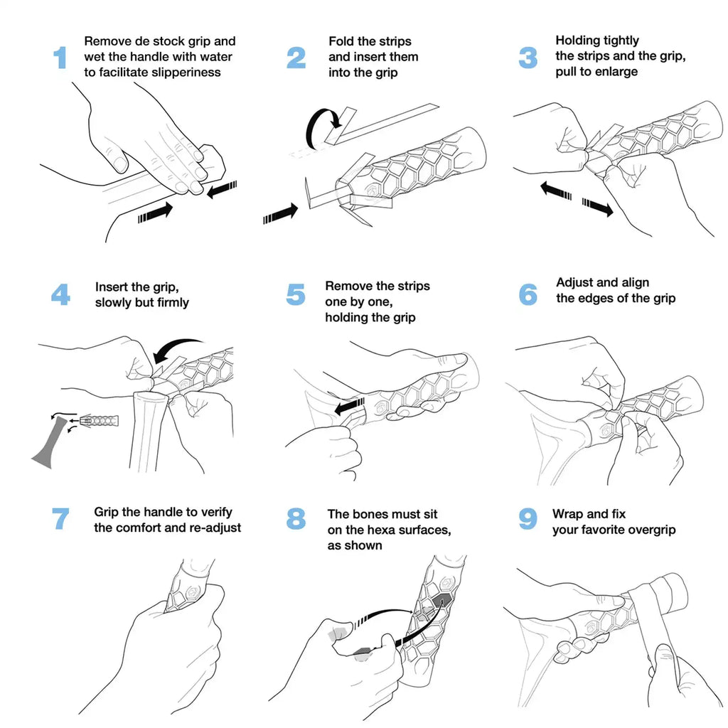Contoured Racket Undergrips