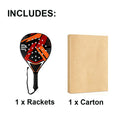 Padel Racket with Carbon Fiber Surface & EVA Memory Foam Core